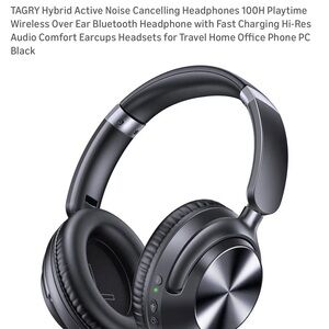 Wireless Over-Ear Bluetooth Headphones - Black